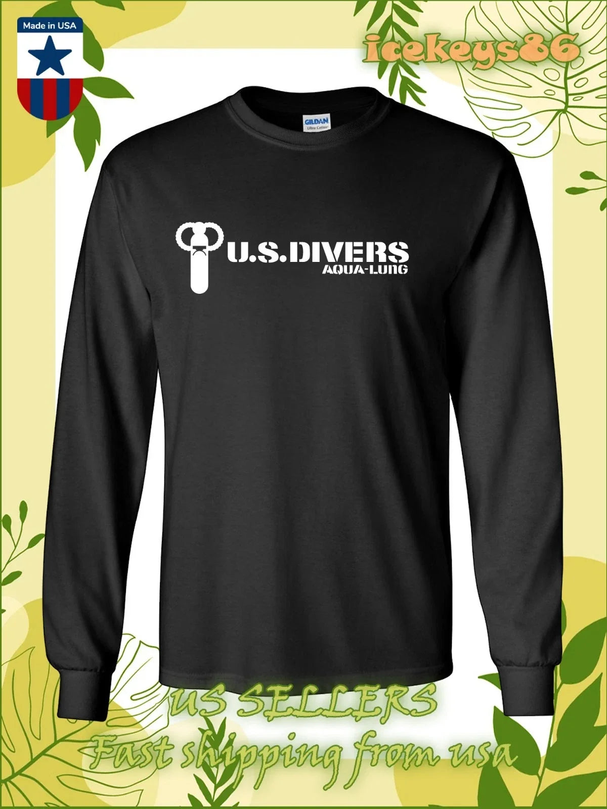 New Aqua Lung U.S. Divers Logo Men's American - Adult & Kids T-Shirts, Sweatshirts & Hoodies apparel design preview 1