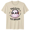 Too Cute To Spook Ghost Halloween Mens Womens Graphic - Adult & Kids T-Shirts, Sweatshirts & Hoodies apparel design preview 1