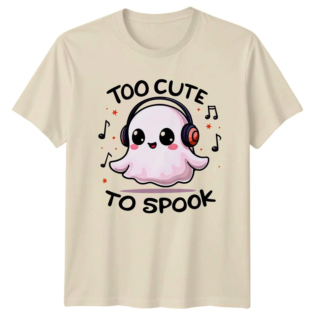 Too Cute To Spook Ghost Halloween Mens Womens Graphic - Adult & Kids T-Shirts, Sweatshirts & Hoodies apparel design preview 1
