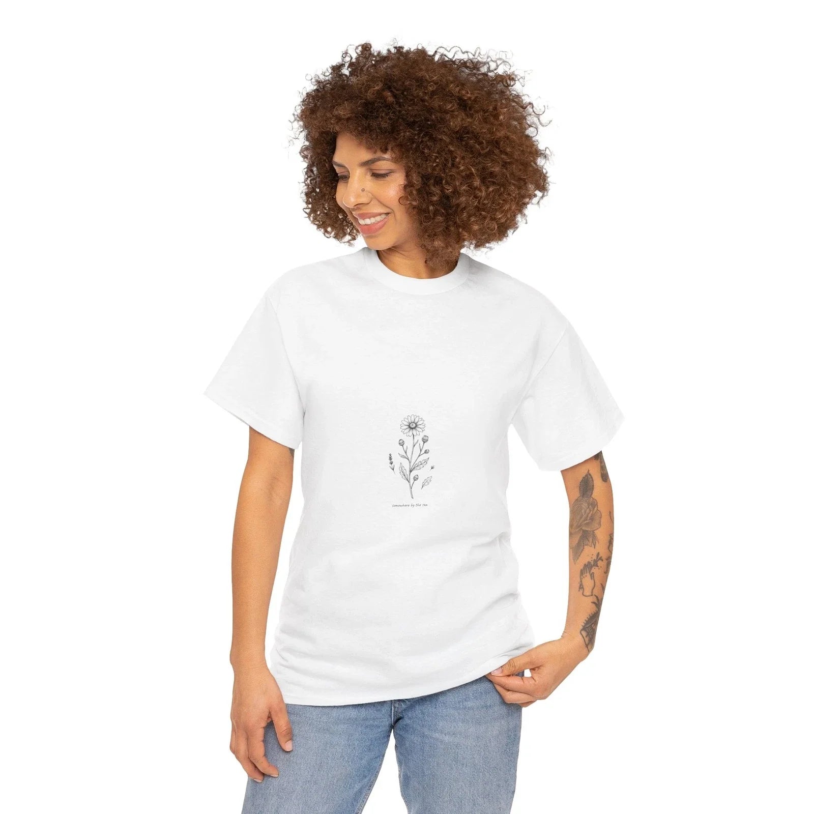 Fine Line Botanical Minimalist Graphic Gildan 5000 - Adult & Kids T-Shirts, Sweatshirts & Hoodies apparel design preview 1