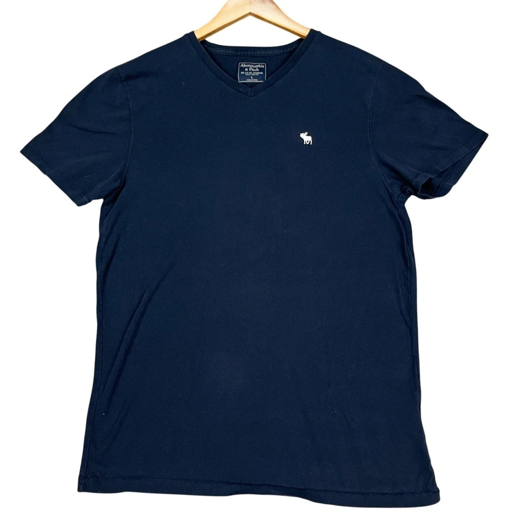 Abercrombie Fitch Mens Large Navy Blue Short Sleeve - Adult & Kids T-Shirts, Sweatshirts & Hoodies apparel design preview 1