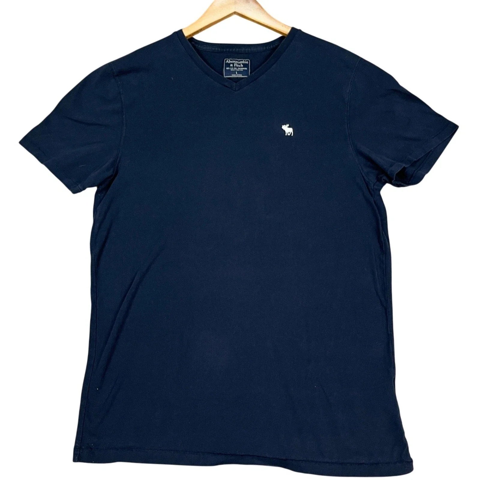Abercrombie Fitch Mens Large Navy Blue Short Sleeve - Adult & Kids T-Shirts, Sweatshirts & Hoodies apparel design preview 1