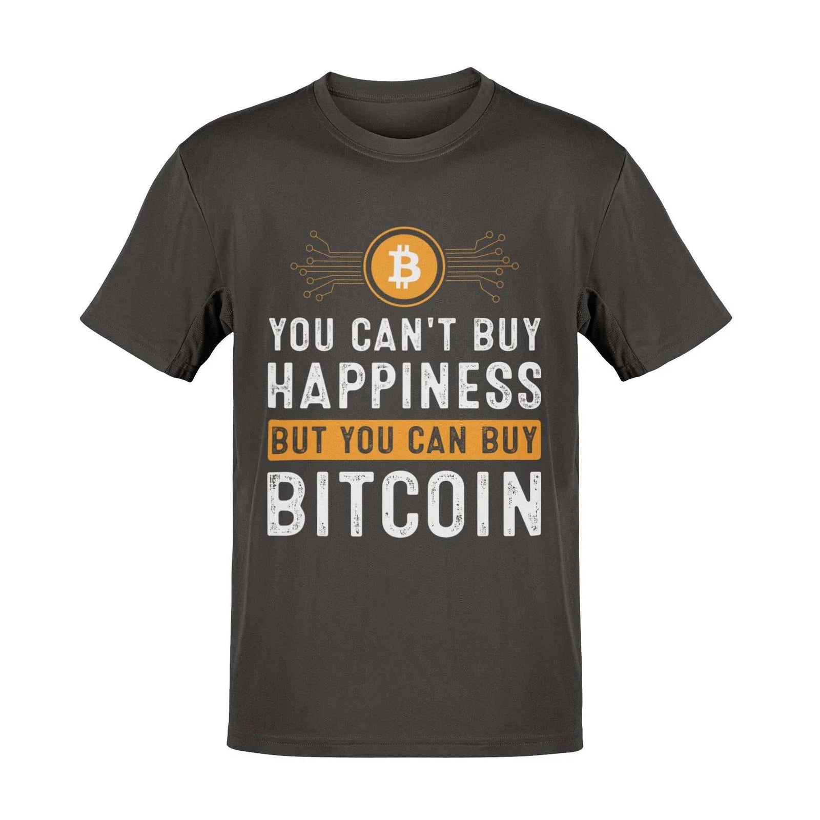 You Can't Buy Happiness But Can Bitcoin Crypto for - Adult & Kids T-Shirts, Sweatshirts & Hoodies apparel design preview 1
