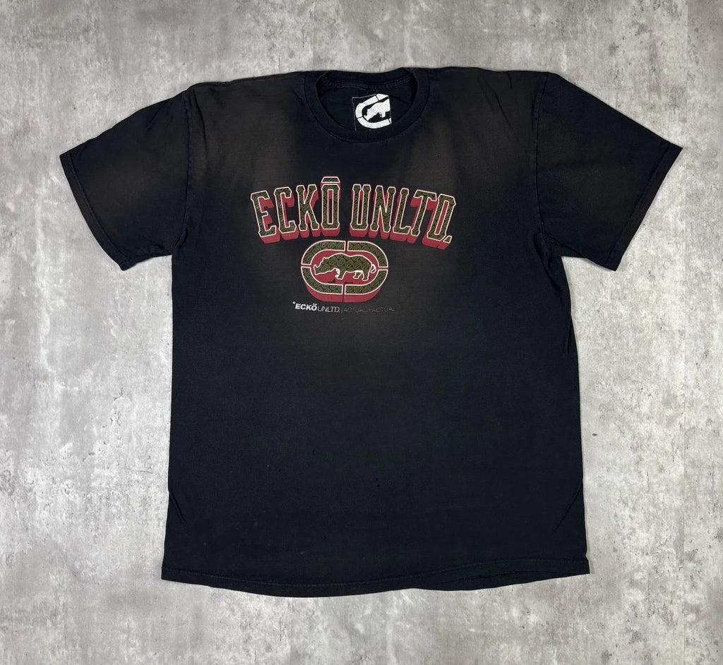 Y2K Ecko Unltd Black Sun Faded Distressed Adult size - Adult & Kids T-Shirts, Sweatshirts & Hoodies apparel design preview 1