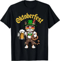 Funny Oktoberfest Cute Cat Pretzel Beer Party - Adult & Kids T-Shirts, Sweatshirts & Hoodies apparel design preview 1