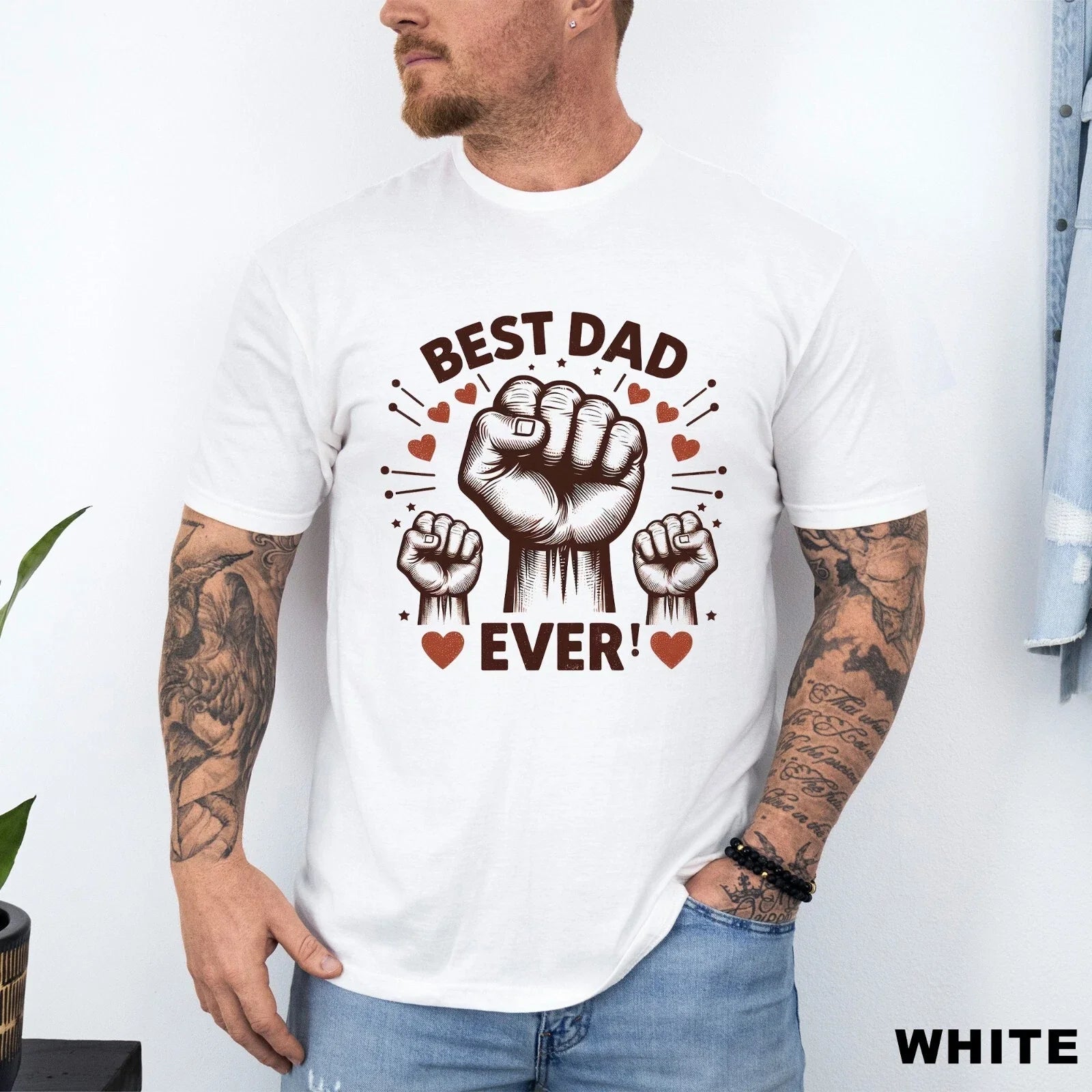 Best Dad Ever Father'S Day First Time 201455 - Adult & Kids T-Shirts, Sweatshirts & Hoodies apparel design preview 1