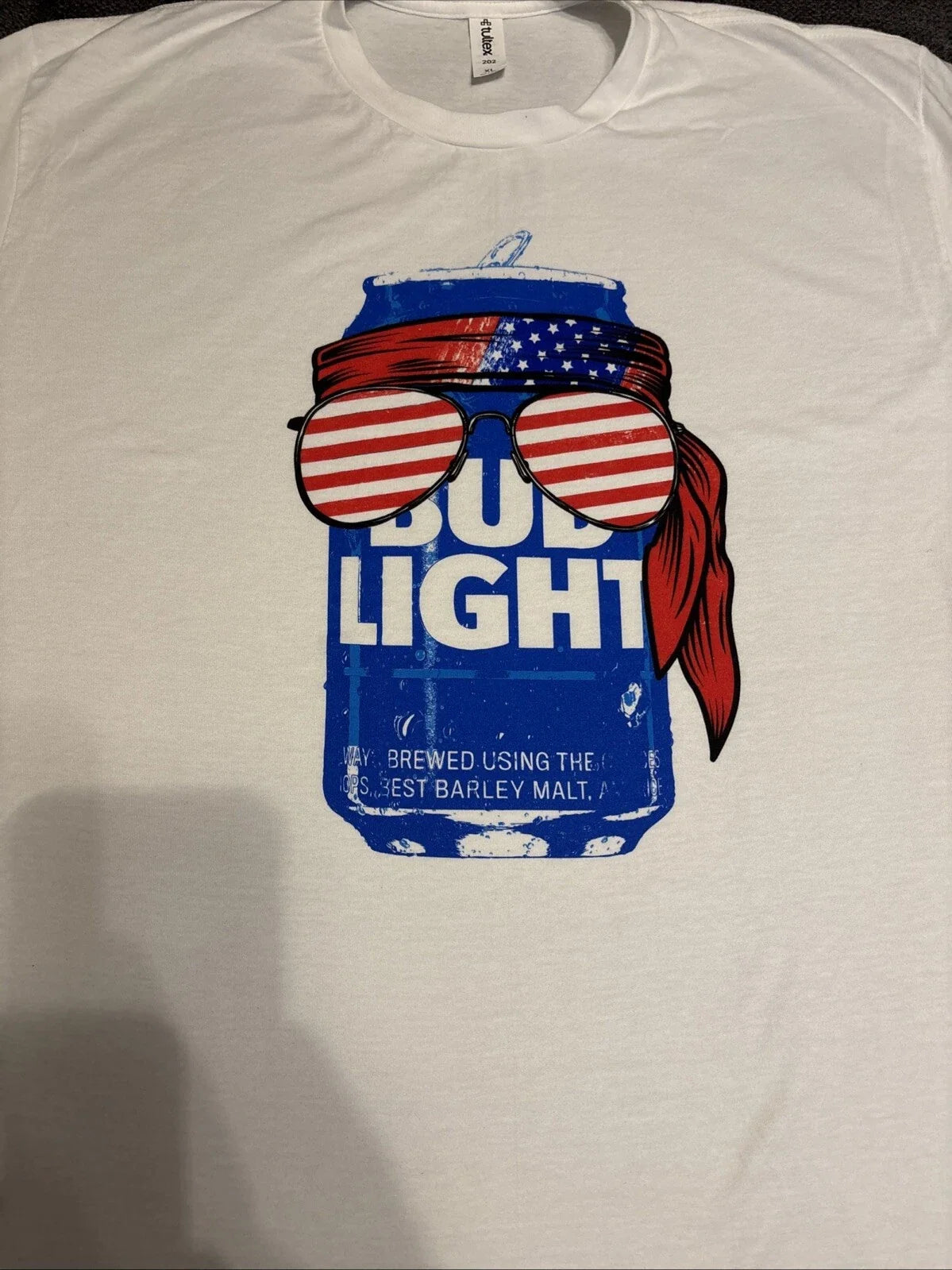 Bud Light Red White And Blue America Americana Can - Adult & Kids T-Shirts, Sweatshirts & Hoodies apparel design preview 1