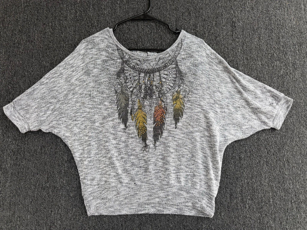 Vintage 90s Dreamcatcher Feather Heather Southwestern - Adult & Kids T-Shirts, Sweatshirts & Hoodies apparel design preview 1