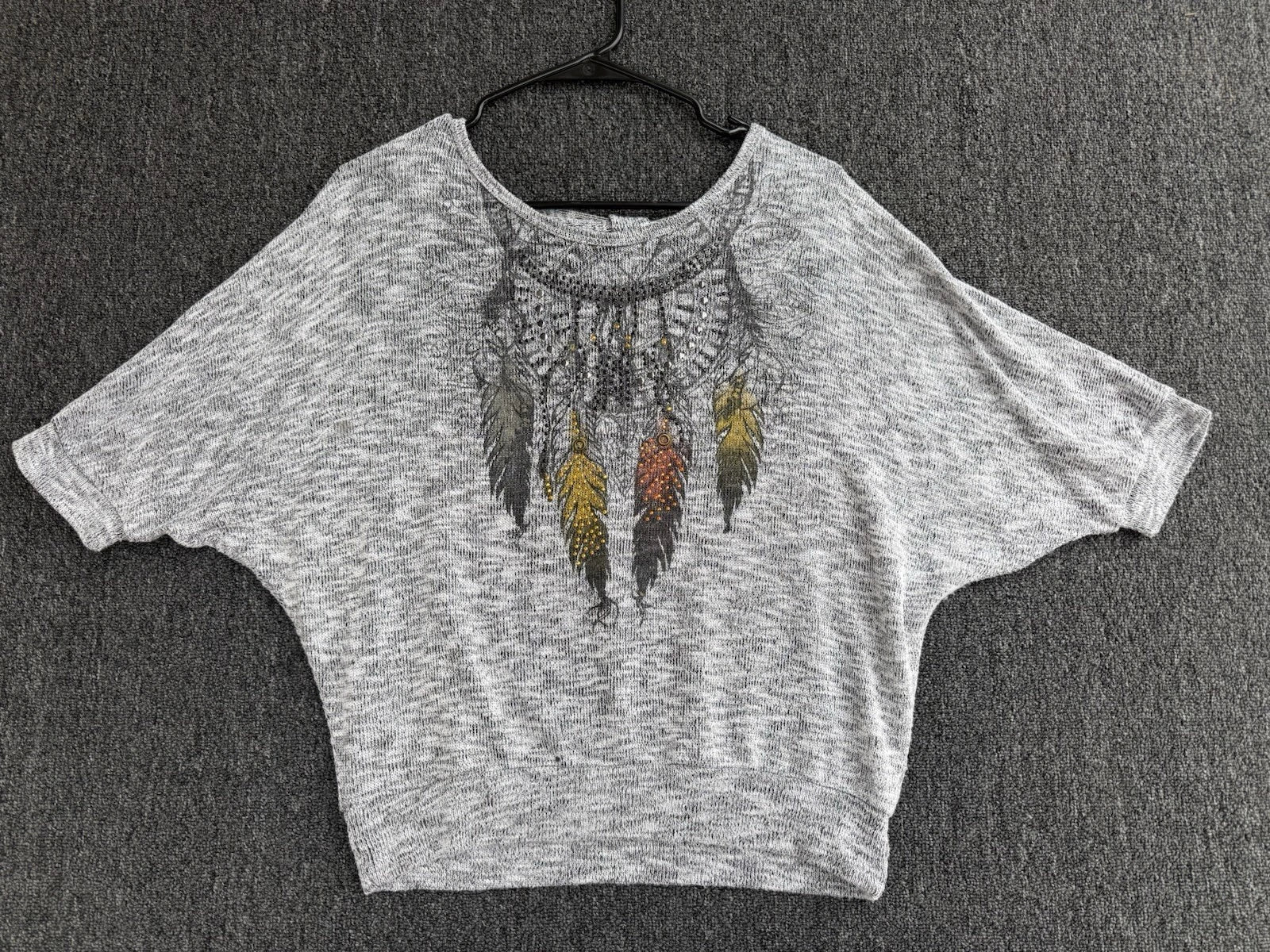 Vintage 90s Dreamcatcher Feather Heather Southwestern - Adult & Kids T-Shirts, Sweatshirts & Hoodies apparel design preview 1