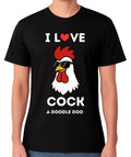 I Love Cock A Doodle Doo Funny Rooster Pun - Adult & Kids T-Shirts, Sweatshirts & Hoodies apparel design preview 1