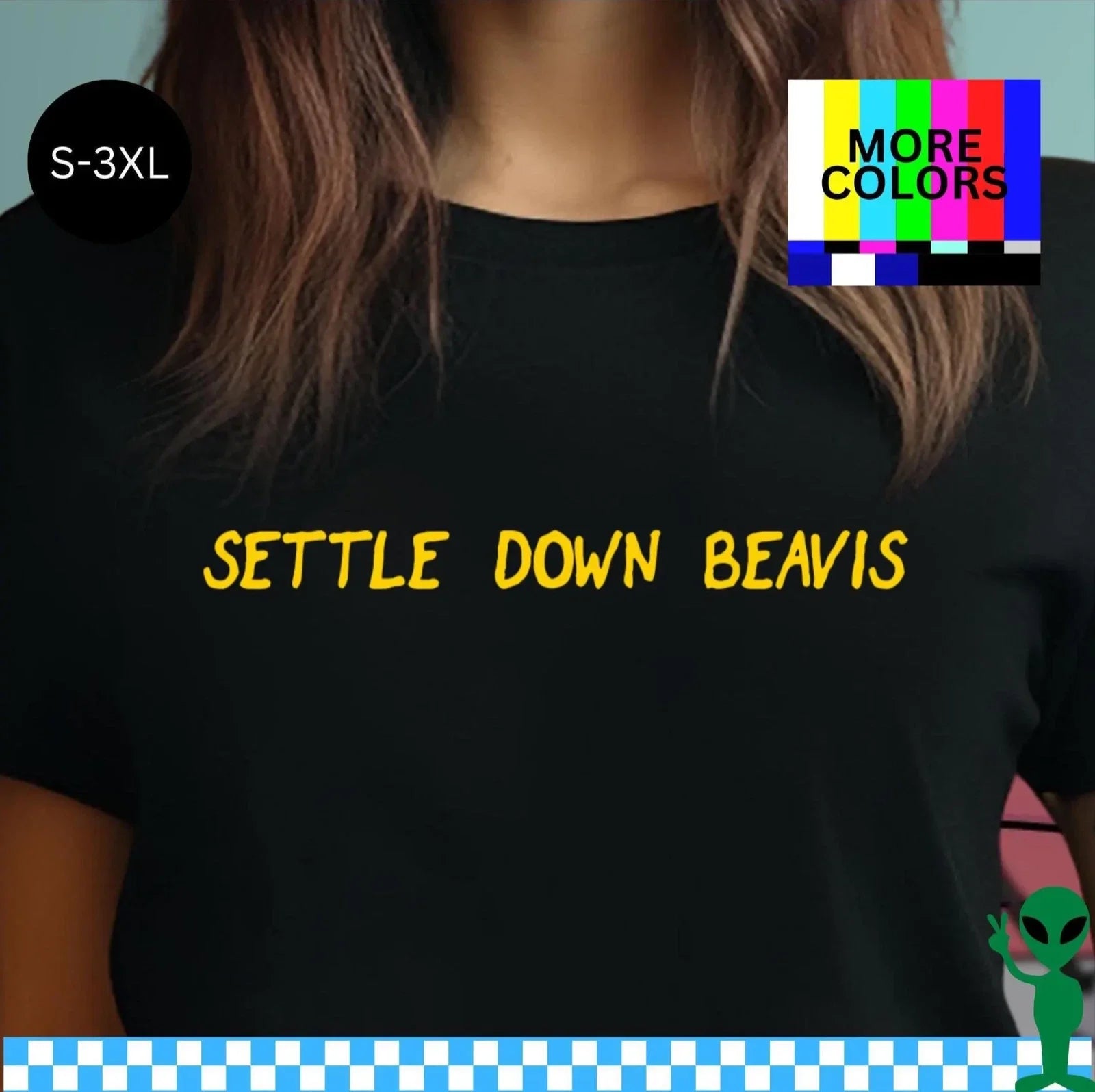 Settle Down Beavis S-3XL Unisex Short-Sleeve - Adult & Kids T-Shirts, Sweatshirts & Hoodies apparel design preview 1
