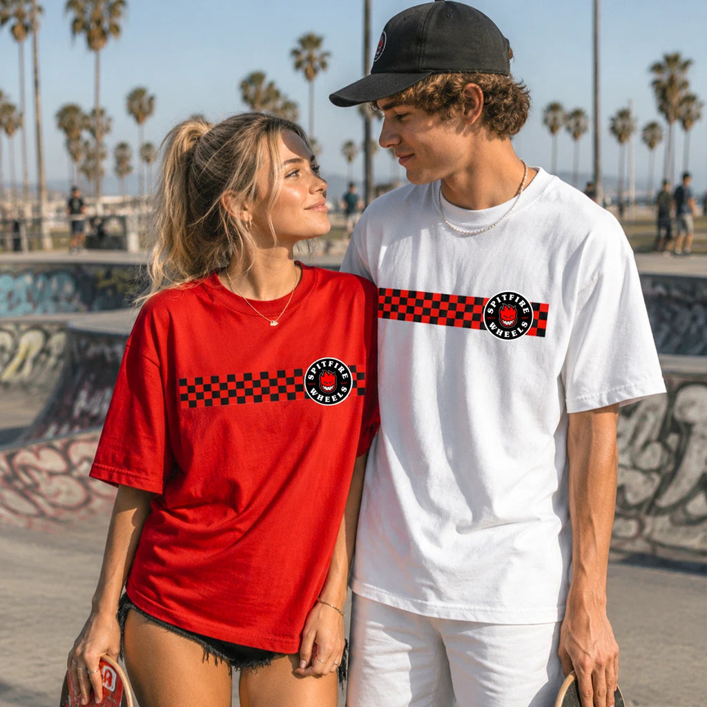 Spitfire Wheels Checkerboard Skateboarding Streetwear - Adult & Kids T-Shirts, Sweatshirts & Hoodies apparel design preview 1