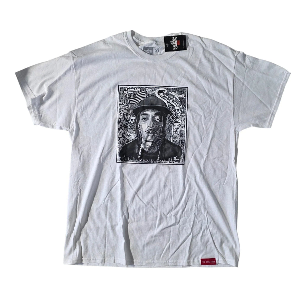 The Marathon Clothing Nipsey Hussle Crenshaw White - Adult & Kids T-Shirts, Sweatshirts & Hoodies apparel design preview 1