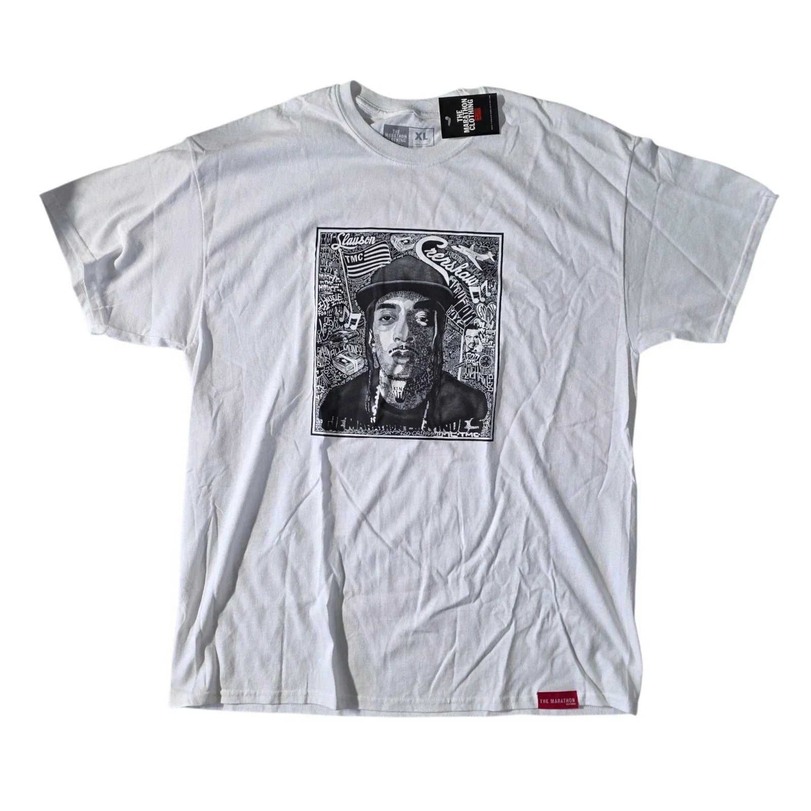 The Marathon Clothing Nipsey Hussle Crenshaw White - Adult & Kids T-Shirts, Sweatshirts & Hoodies apparel design preview 1