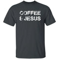 Coffee and Jesus Christion Faith black dark heather - Adult & Kids T-Shirts, Sweatshirts & Hoodies apparel design preview 1