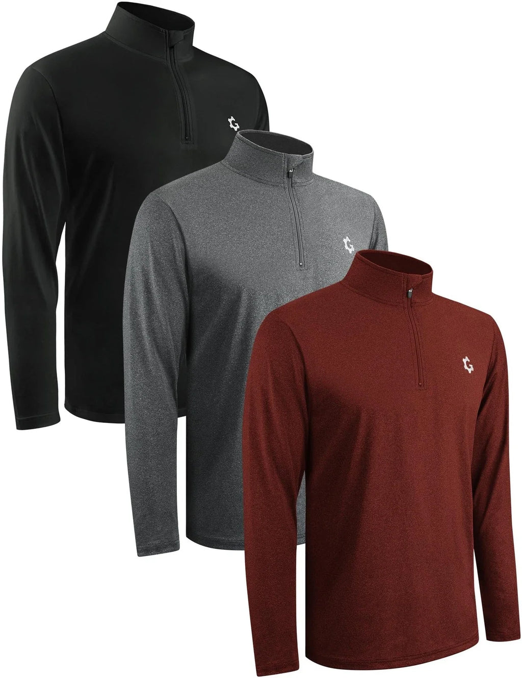 3Pack Quarter Zip Men for Mens Running Athle... - Adult & Kids T-Shirts, Sweatshirts & Hoodies apparel design preview 1