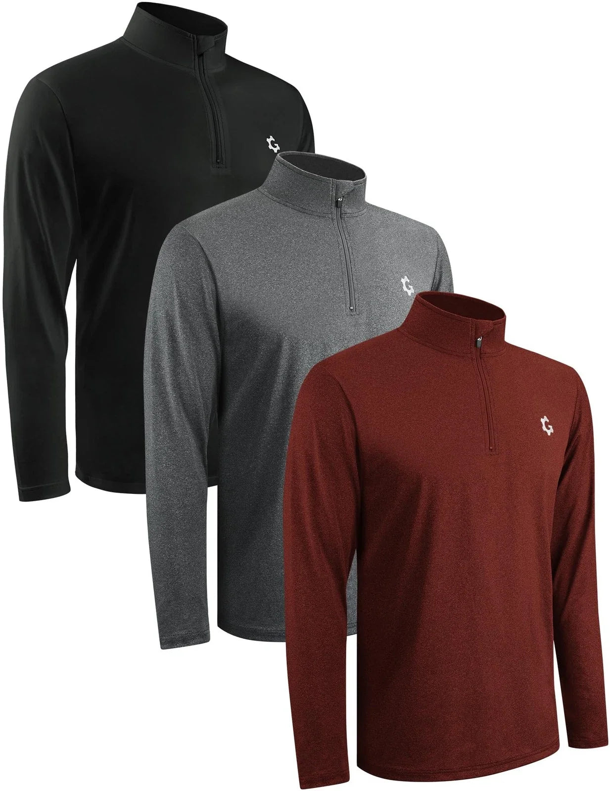 3Pack Quarter Zip Men for Mens Running Athle... - Adult & Kids T-Shirts, Sweatshirts & Hoodies apparel design preview 1