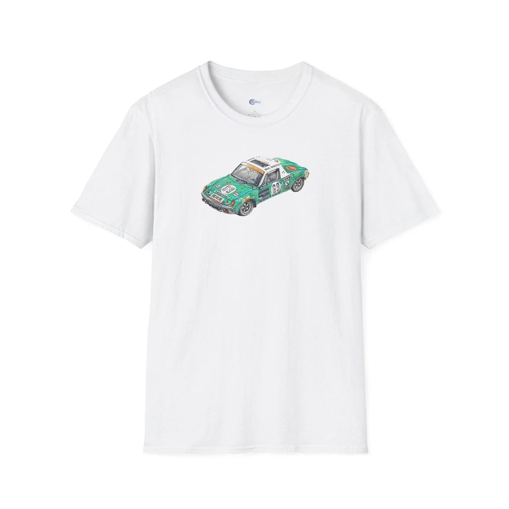 Vintage Porsche 914 Softstyle 24 Hours of Le Mans - Adult & Kids T-Shirts, Sweatshirts & Hoodies apparel design preview 1