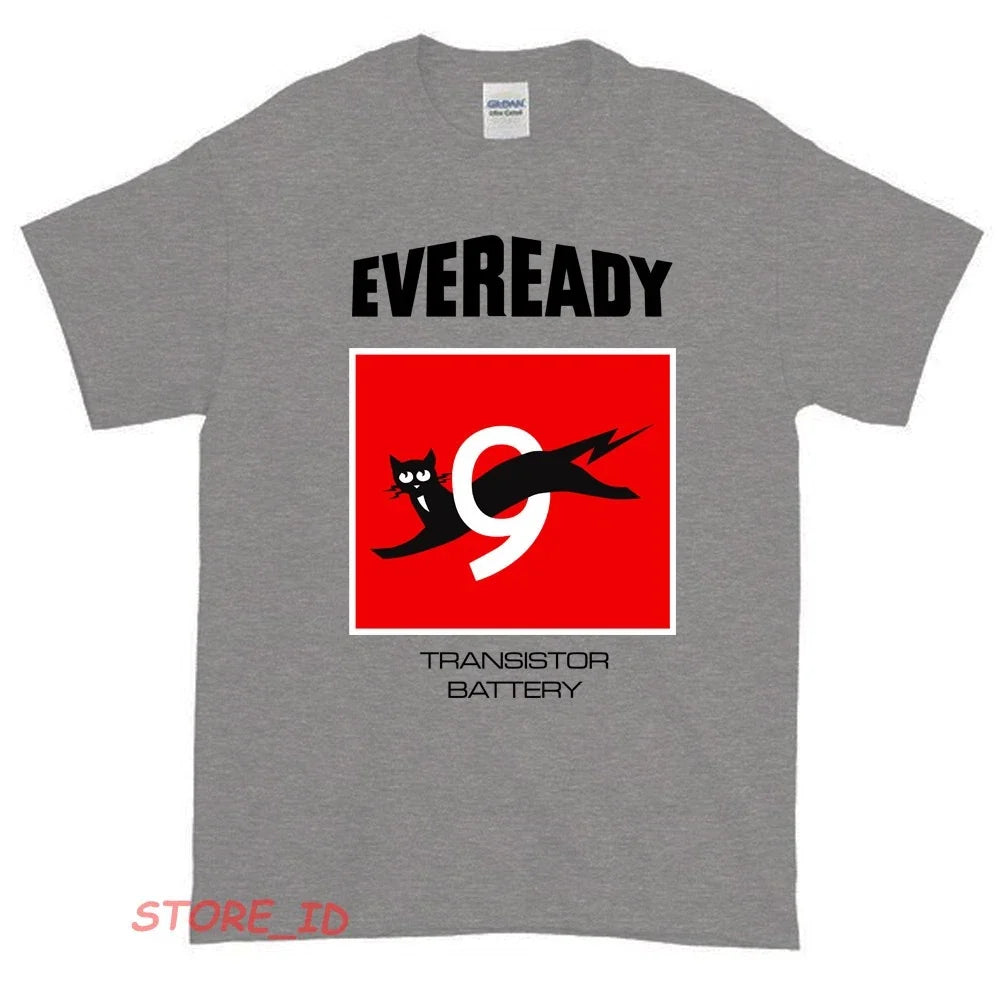 Eveready Retro Battery Black Cat Nine Lives Logo USA - Adult & Kids T-Shirts, Sweatshirts & Hoodies apparel design preview 1
