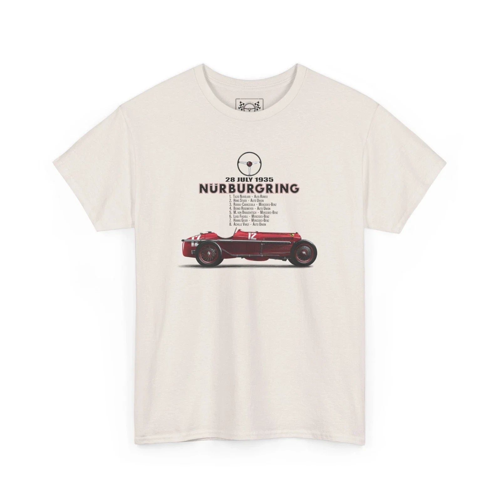 Tazio Nuvolari Nürburgring Nordschleife Racing Alfa - Adult & Kids T-Shirts, Sweatshirts & Hoodies apparel design preview 1