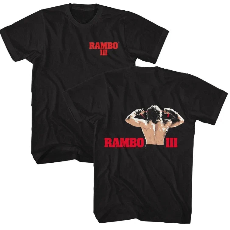 Rambo 3 John Tying Red Bandana Getting Ready To - Adult & Kids T-Shirts, Sweatshirts & Hoodies apparel design preview 1