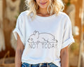 Funny French Bulldog Not Today Lazy Dog Graphic A190 - Adult & Kids T-Shirts, Sweatshirts & Hoodies apparel design preview 1