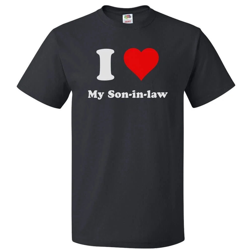 I Love My Son-in-law Heart - Adult & Kids T-Shirts, Sweatshirts & Hoodies apparel design preview 1