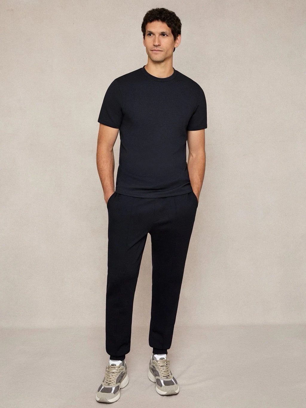 REISS Mens Blue Premium Interlock Modern Fit Crew - Adult & Kids T-Shirts, Sweatshirts & Hoodies apparel design preview 1