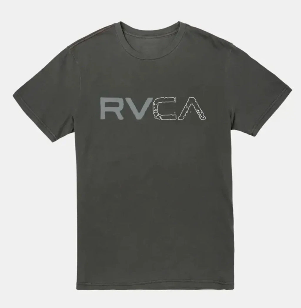 RVCA Split Path Large Mens Pigment Dye Grey Short - Adult & Kids T-Shirts, Sweatshirts & Hoodies apparel design preview 1