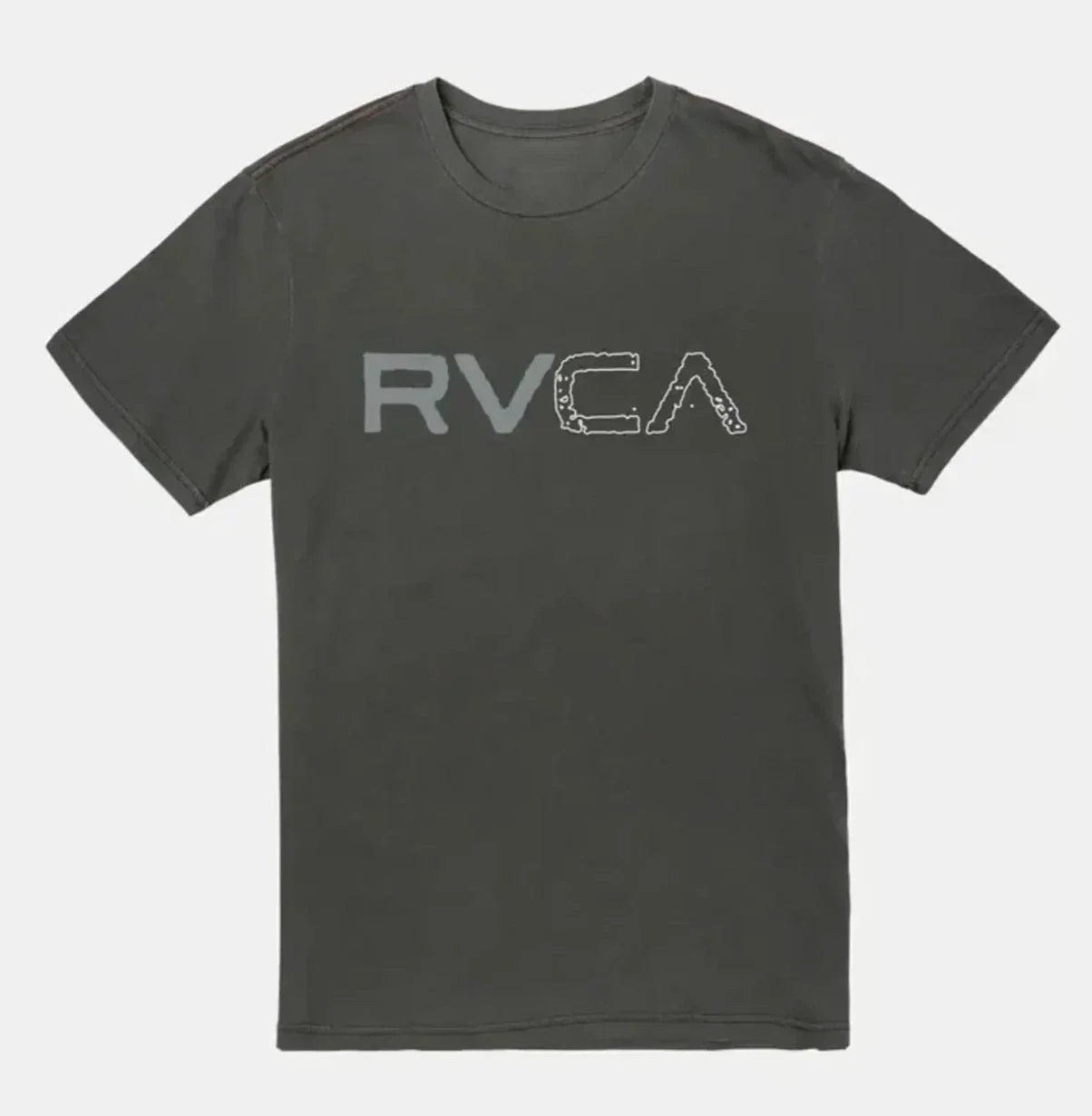 RVCA Split Path Large Mens Pigment Dye Grey Short - Adult & Kids T-Shirts, Sweatshirts & Hoodies apparel design preview 1