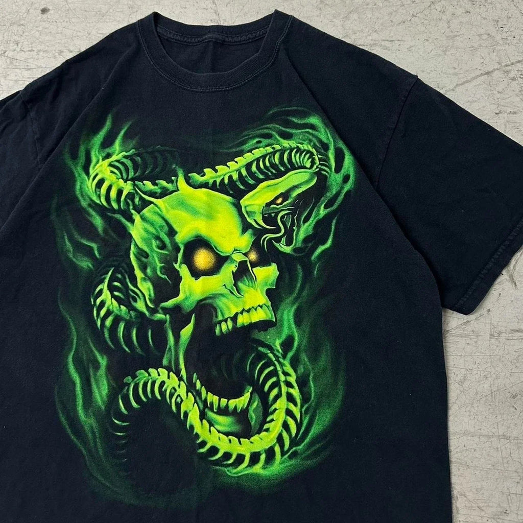 Y2K Grunge Skull - Adult & Kids T-Shirts, Sweatshirts & Hoodies apparel design preview 1