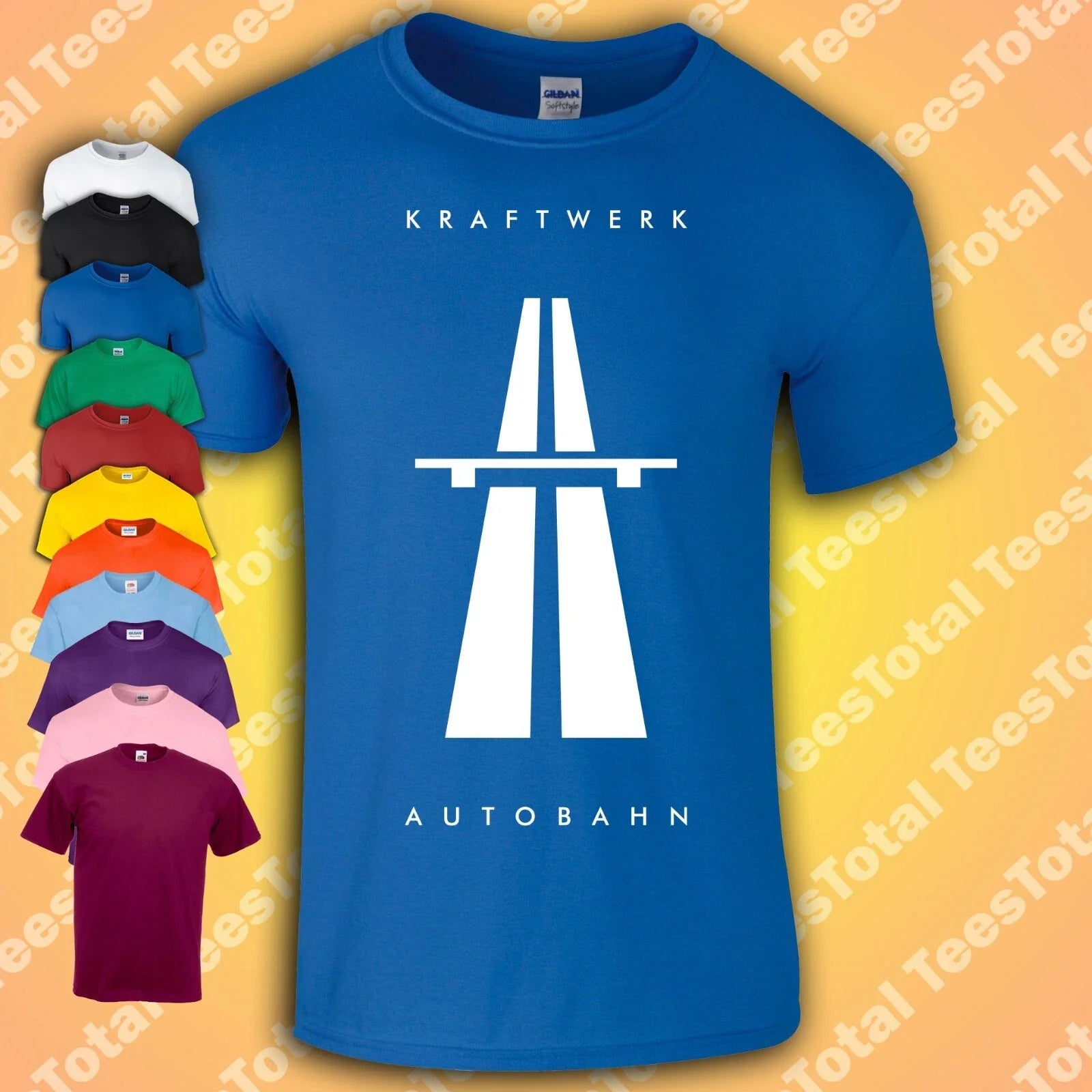 Kraftwerk Autobahn Mens Retro 70s Electronic Techno - Adult & Kids T-Shirts, Sweatshirts & Hoodies apparel design preview 1