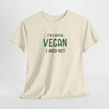 Funny Sarcastic I'm A Social Vegan, I Avoid Meet, - Adult & Kids T-Shirts, Sweatshirts & Hoodies apparel design preview 1