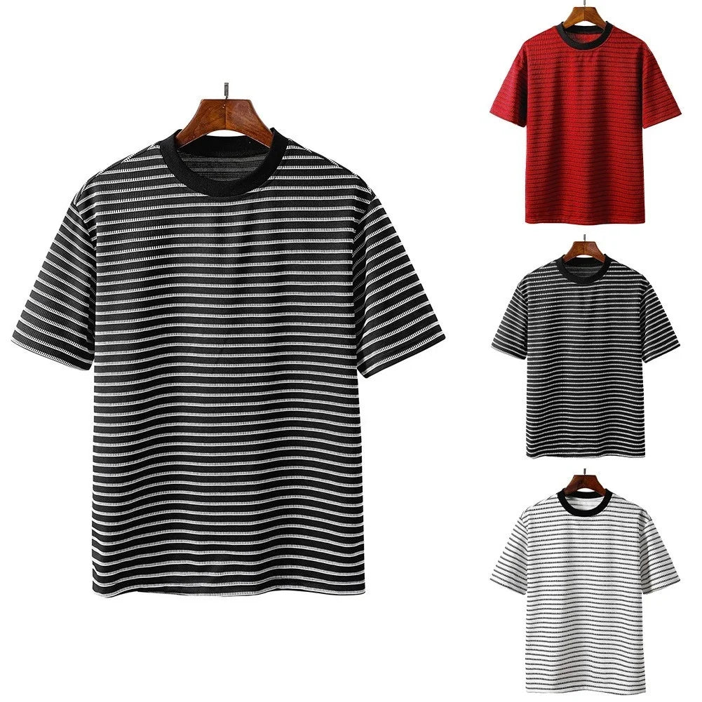 Men Striped Crew Neck Short Sleeve for Casual Daily - Adult & Kids T-Shirts, Sweatshirts & Hoodies apparel design preview 1