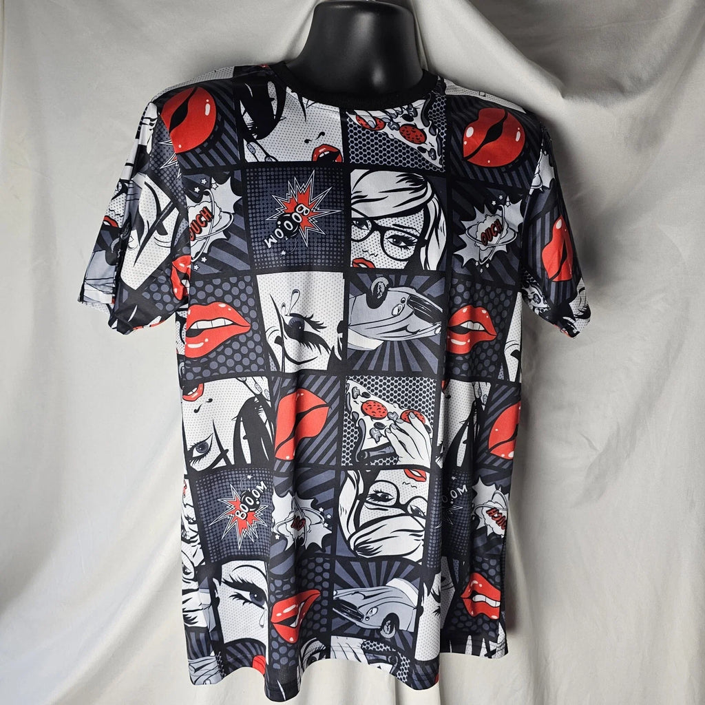 Oh Snap! Drill Clothing Co Comic Pop Art PIZZA BOOM - Adult & Kids T-Shirts, Sweatshirts & Hoodies apparel design preview 1