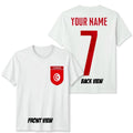 Personalised Tunisia Football Name Number #WC - Adult & Kids T-Shirts, Sweatshirts & Hoodies apparel design preview 1