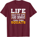 Funny Fitness Gym Workout Weights Squat Cool Lover - Adult & Kids T-Shirts, Sweatshirts & Hoodies apparel design preview 1