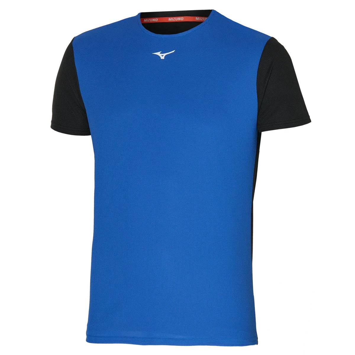 Mizuno Mens DRYAEROFLOW Gym Blue Black - Adult & Kids T-Shirts, Sweatshirts & Hoodies apparel design preview 1