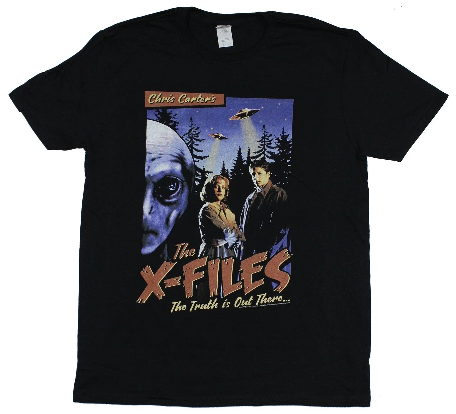 The X-Files Adult New Old School Movie Poster Design - Adult & Kids T-Shirts, Sweatshirts & Hoodies apparel design preview 1