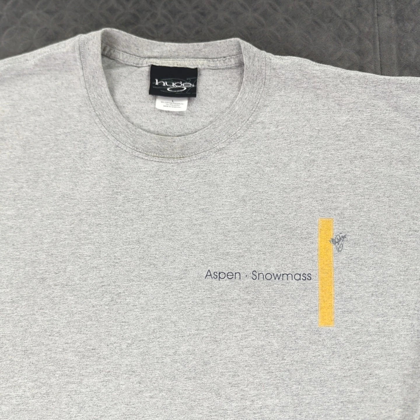 Huge Aspen If Its Too Steep Y2K Double Sided Gray - Adult & Kids T-Shirts, Sweatshirts & Hoodies apparel design preview 1