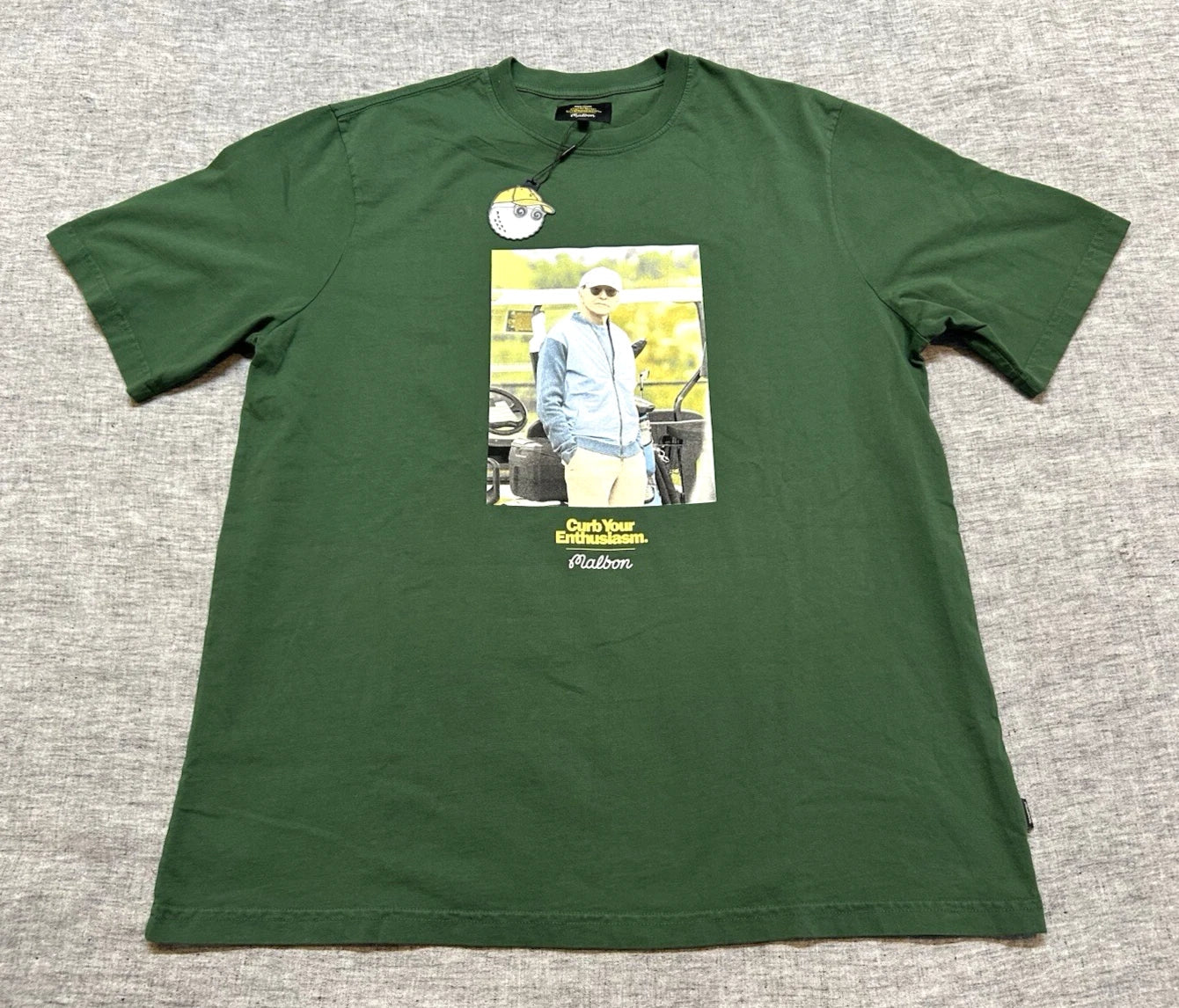 Malbon Mens Medium Green Short Sleeve Crewneck Curb - Adult & Kids T-Shirts, Sweatshirts & Hoodies apparel design preview 1