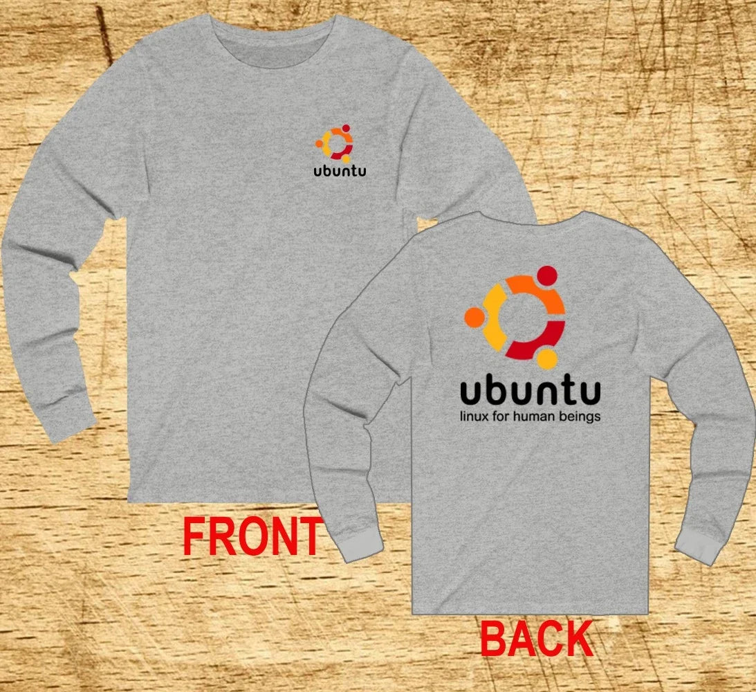 Ubuntu Linux Men's Grey Size S-2XL - Adult & Kids T-Shirts, Sweatshirts & Hoodies apparel design preview 1