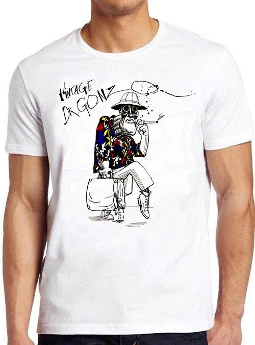 Dr Gonz Cartoon Art Hunter Thompson Meme Movie Funny - Adult & Kids T-Shirts, Sweatshirts & Hoodies apparel design preview 1