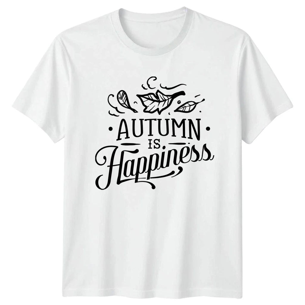 Autumn Is Happiness Fall Seasonal Quote Gift For Him - Adult & Kids T-Shirts, Sweatshirts & Hoodies apparel design preview 1