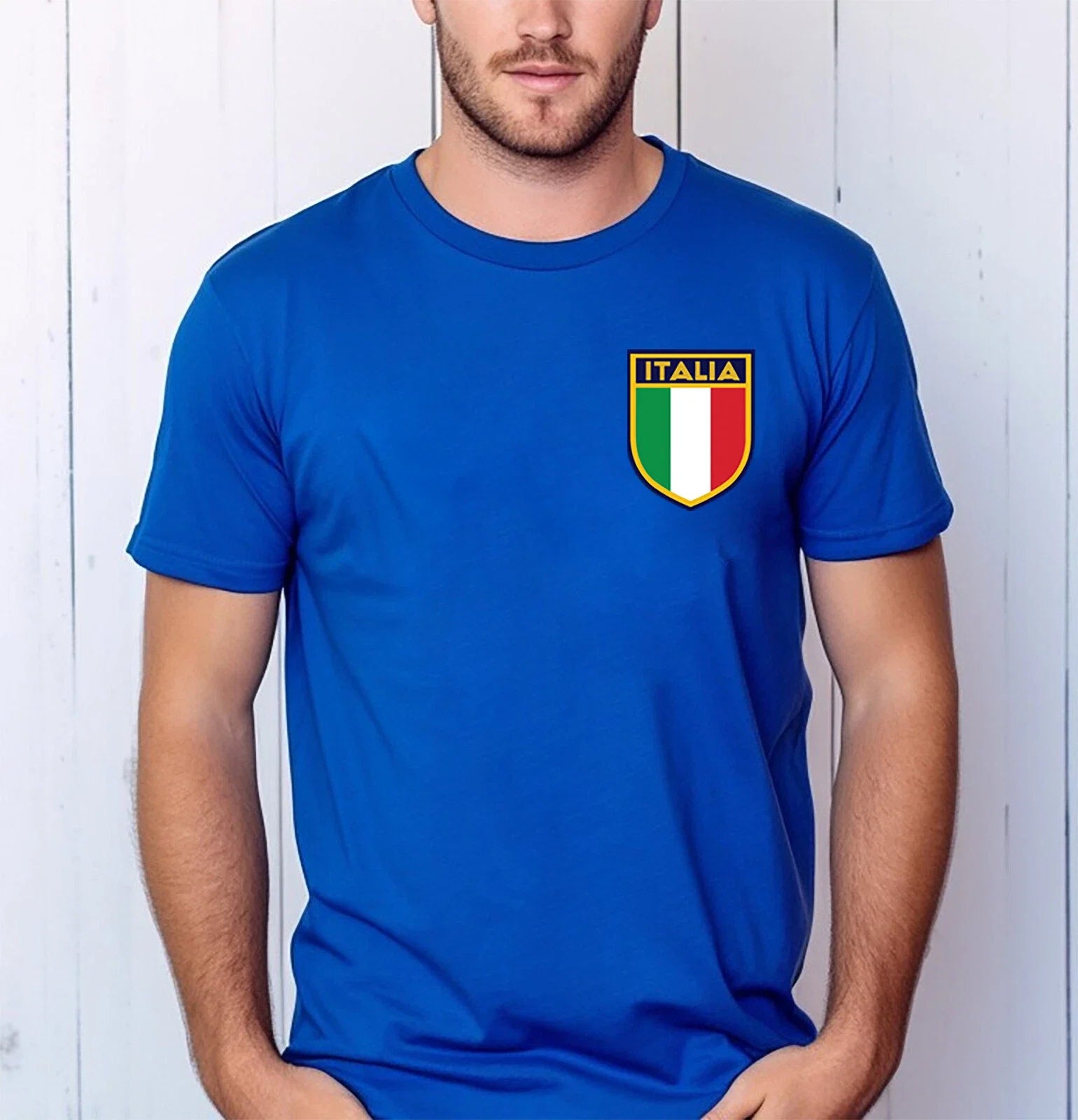 Italy Football Mens Support Team Italian Flag Cup - Adult & Kids T-Shirts, Sweatshirts & Hoodies apparel design preview 1