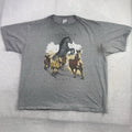 Y2K Anvil Houston Texas Horses Grey Short Sleeve - Adult & Kids T-Shirts, Sweatshirts & Hoodies apparel design preview 1