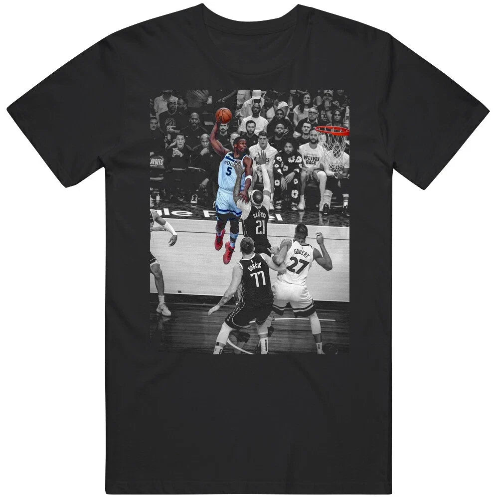 Anthony Edwards Dunk On Daniel Gafford Basketball Fan - Adult & Kids T-Shirts, Sweatshirts & Hoodies apparel design preview 1