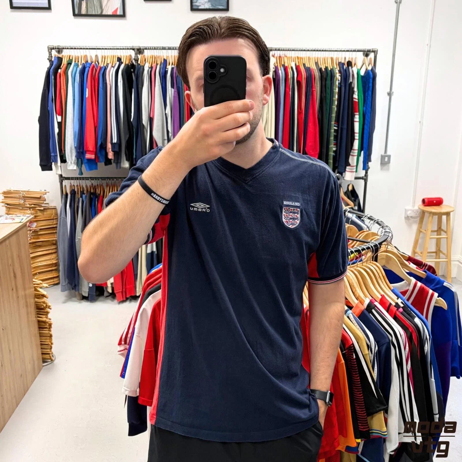 Vintage Y2K England Navy XL Retro Unisex Umbro - Adult & Kids T-Shirts, Sweatshirts & Hoodies apparel design preview 1