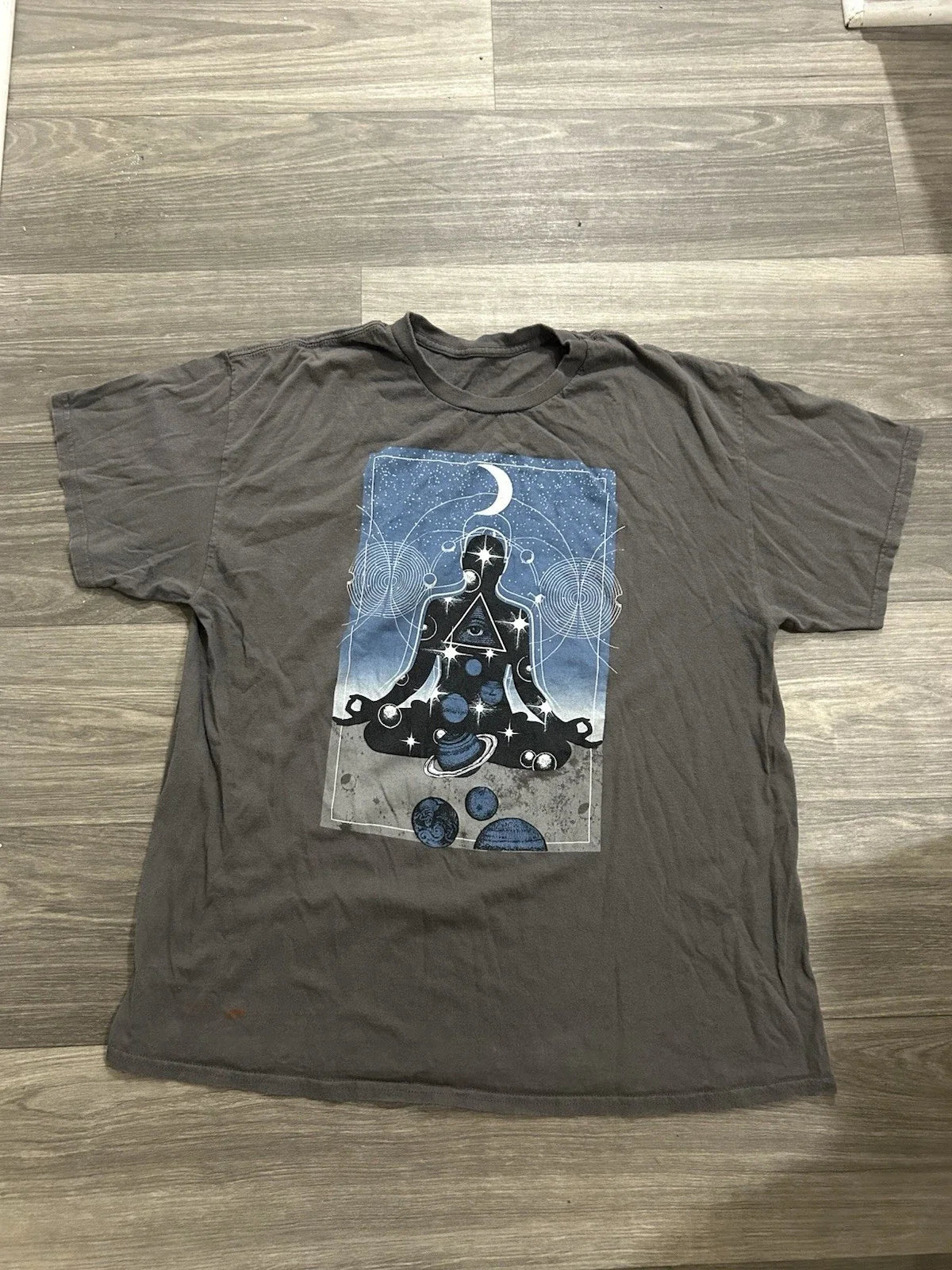 Y2K Cosmic Meditation Graphic - Adult & Kids T-Shirts, Sweatshirts & Hoodies apparel design preview 1