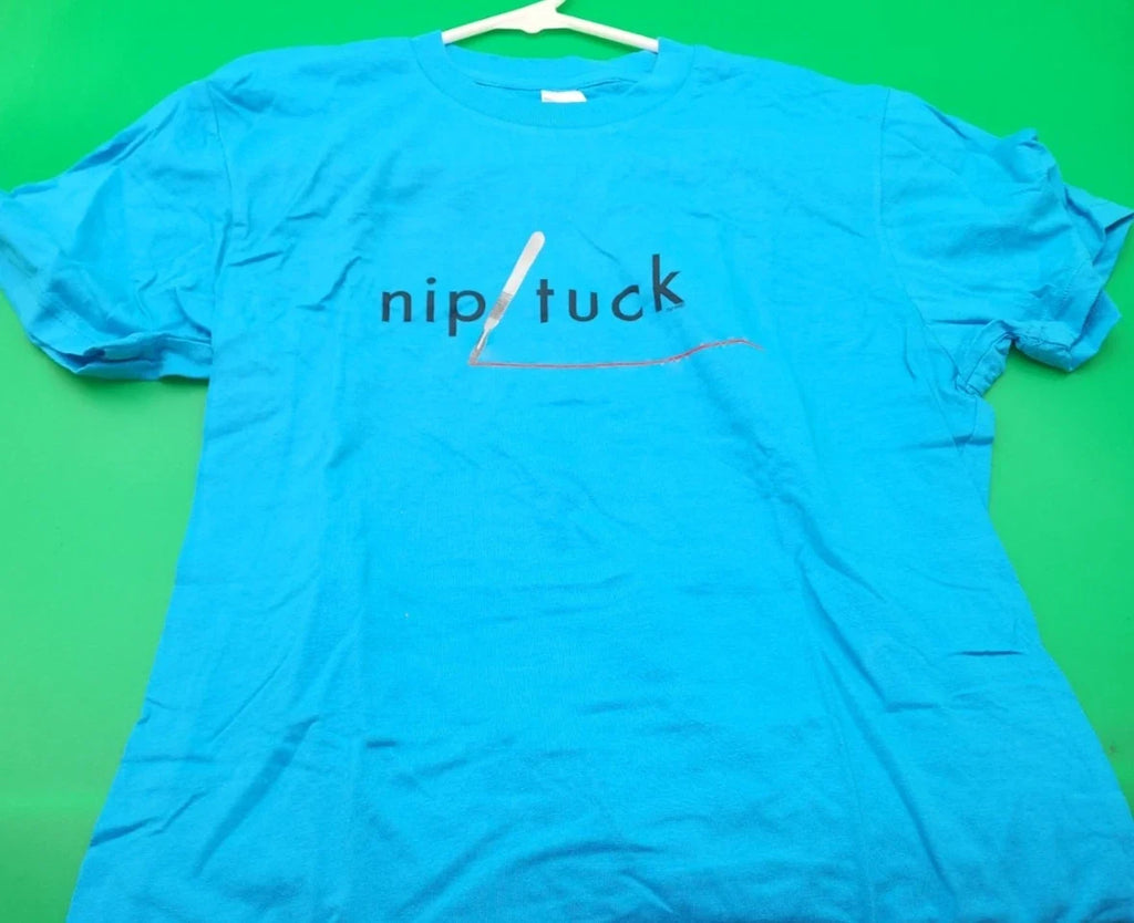 Nip/Tuck 2000s Tv Show Promotional Aqua Blue Size XL - Adult & Kids T-Shirts, Sweatshirts & Hoodies apparel design preview 1